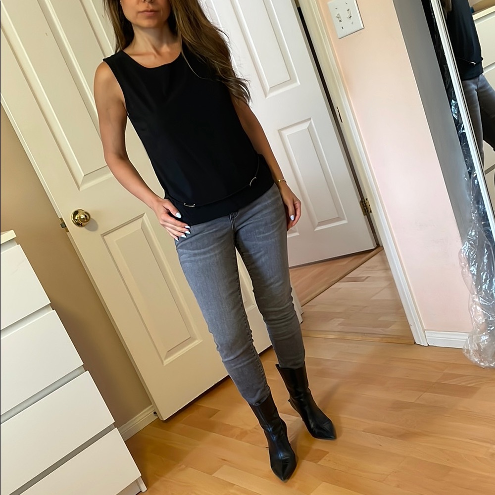 Stylish Black Sleeveless Top